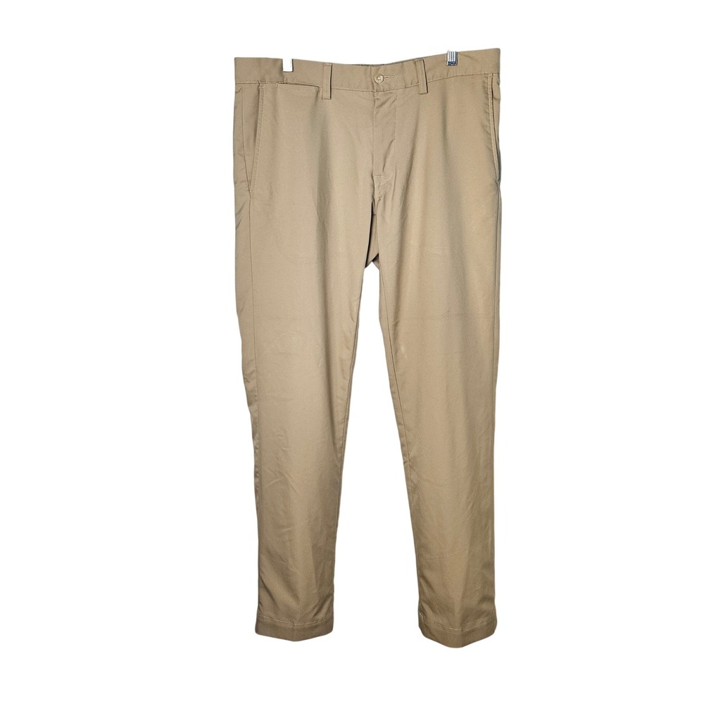 Polo Ralph Lauren Slim‎ Fit Chino Khaki Straight Stretch Pants Men's 33x32 Golf